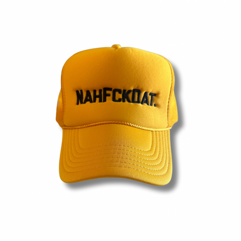 NAHFCKDAT Trucker Hat - Gold