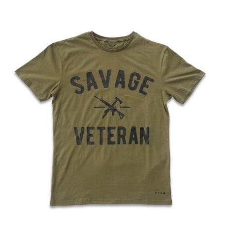 Savage Veteran Premium T-Shirt -Military Green