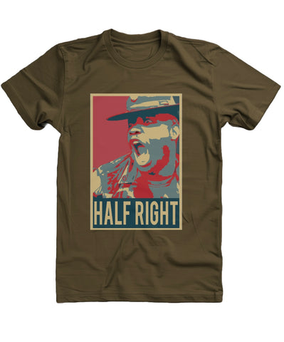 Half Right DS Premium T-Shirt - Brown (OCP)