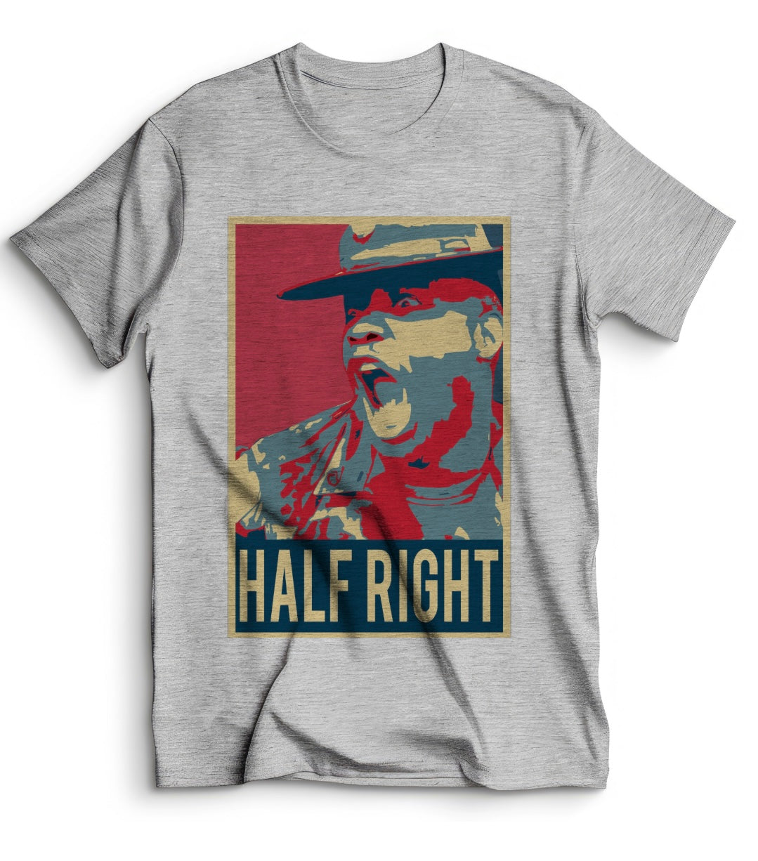 Half Right DS Premium T-Shirt - Grey