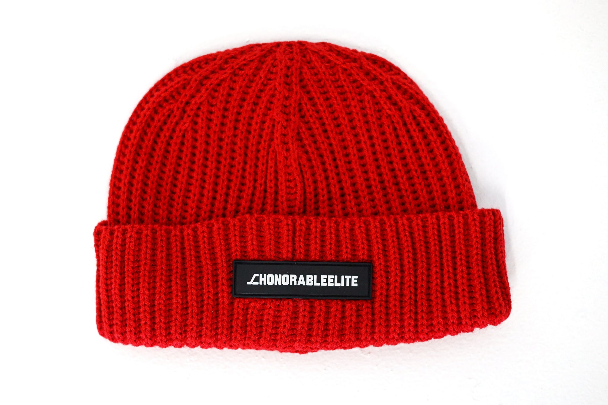 Elite Unisex Roll Up Beanie - Red